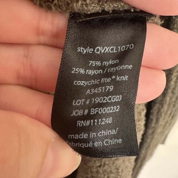 Barefoot Dreams 1X Cardigan Cozy Chic Lite Long Duster SOFT Sweater Olive Green - Picture 8 of 9